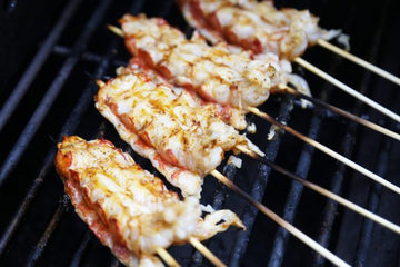 Lobster Tacos on the grill