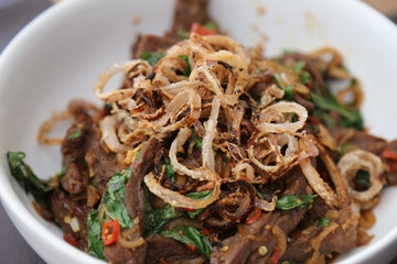 Thai Chili Beef with Garlic and Thai Basil