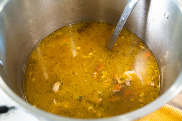 Chicken Stock in the Pot