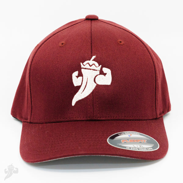 L/XL Flex Fit Burgundy Pepper Hat